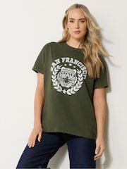 Long Tall Sally Green Oversized San Franciso T-Shirt - Image 1 of 5
