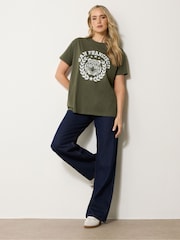 Long Tall Sally Green Oversized San Franciso T-Shirt - Image 2 of 5