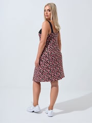 Vestido mini Yours Curve Limited Ditsy Contrast - Imagem 3 de 5