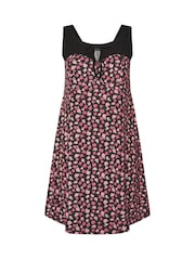 Vestido mini Yours Curve Limited Ditsy Contrast - Imagem 5 de 5