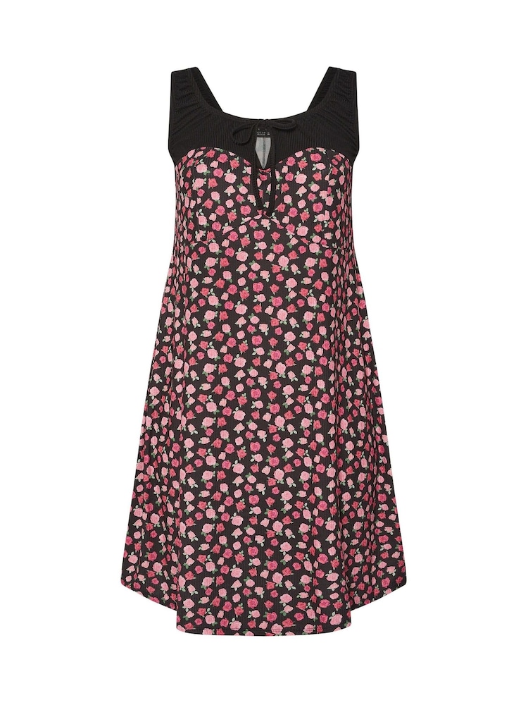 Vestido mini Yours Curve Limited Ditsy Contrast - Imagem 5 de 5