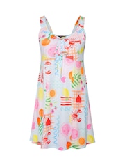 Yours Curve Limited Mini Tie Beach Motif Dress - Imagem 5 de 5