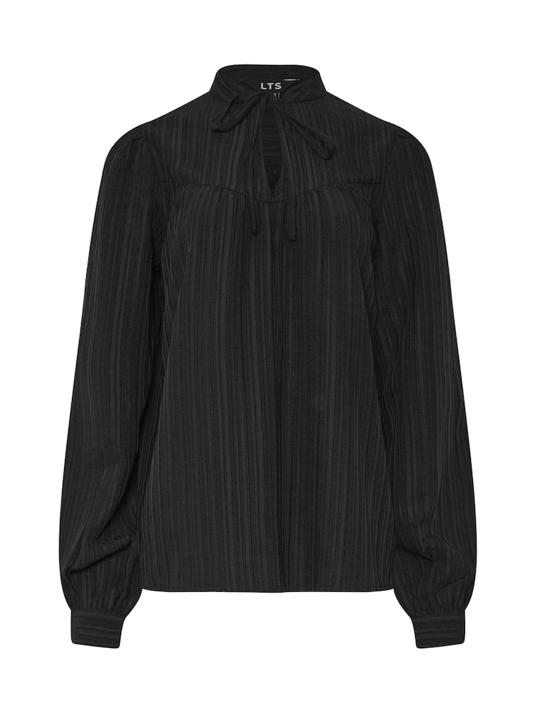 Long Tall Sally Black Tie Neck Top - Image 5 of 5