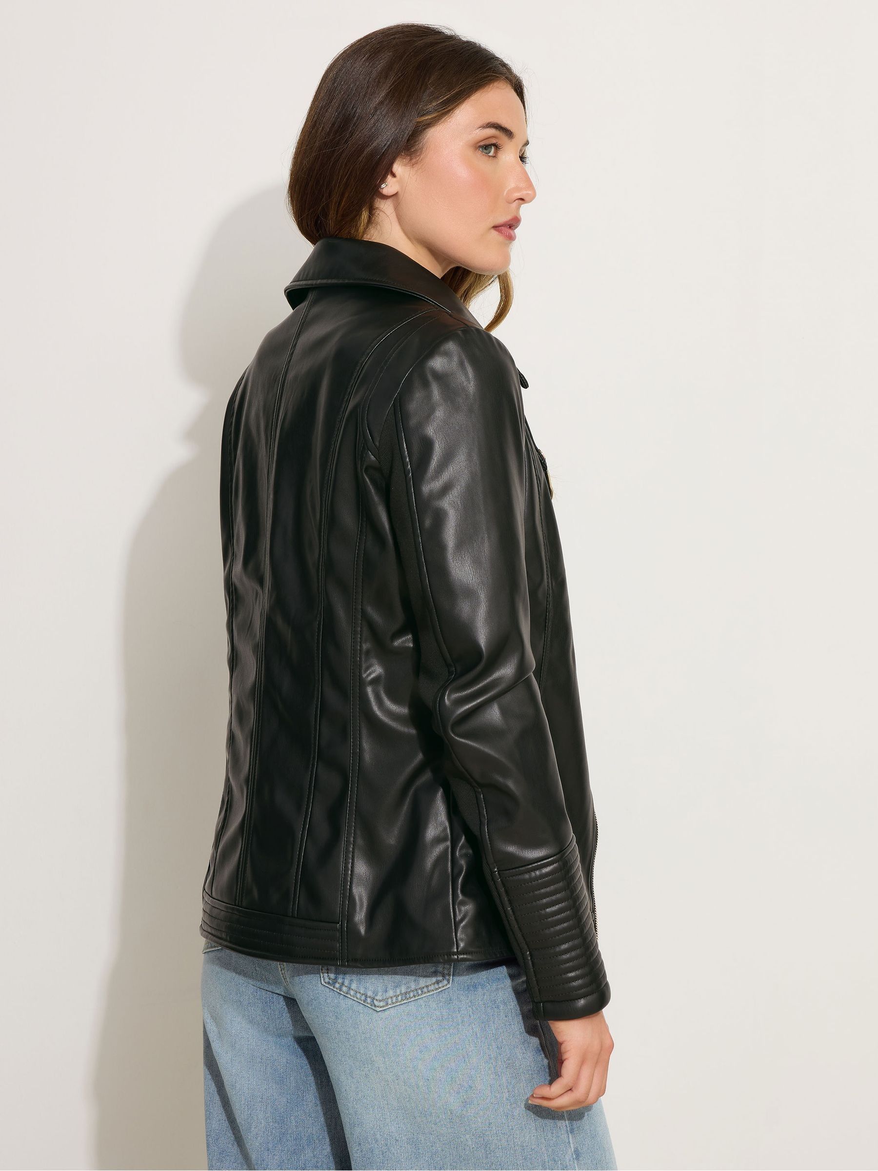 Next：日本 Long Tall Sally フェイクレザー バイカージャケット from