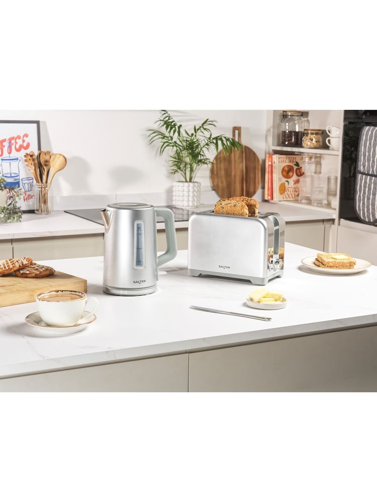 Salter Silver Aspen 2 Slice Toaster - Image 1 of 5