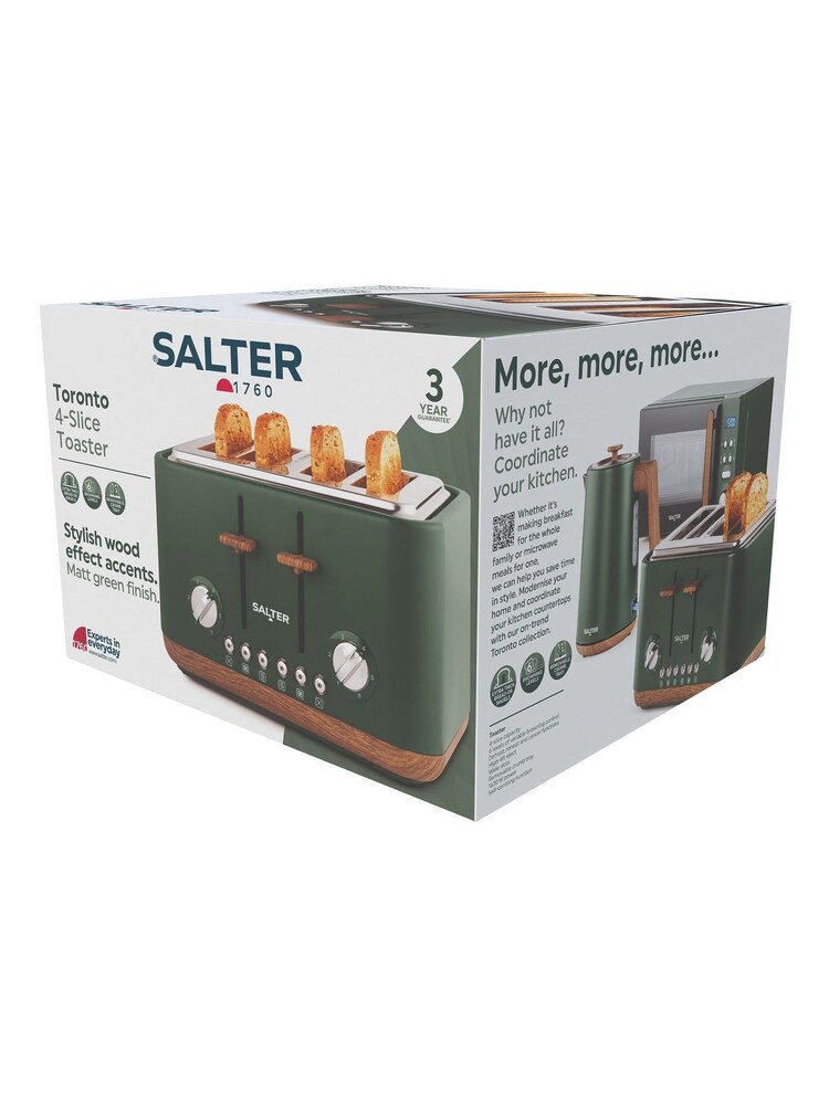 Salter Green Toronto 4 Slice Toaster - Image 4 of 4