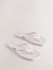 Różowy - smALLSAINTS Square Toe Flip Flops - Obraz 1 z 5