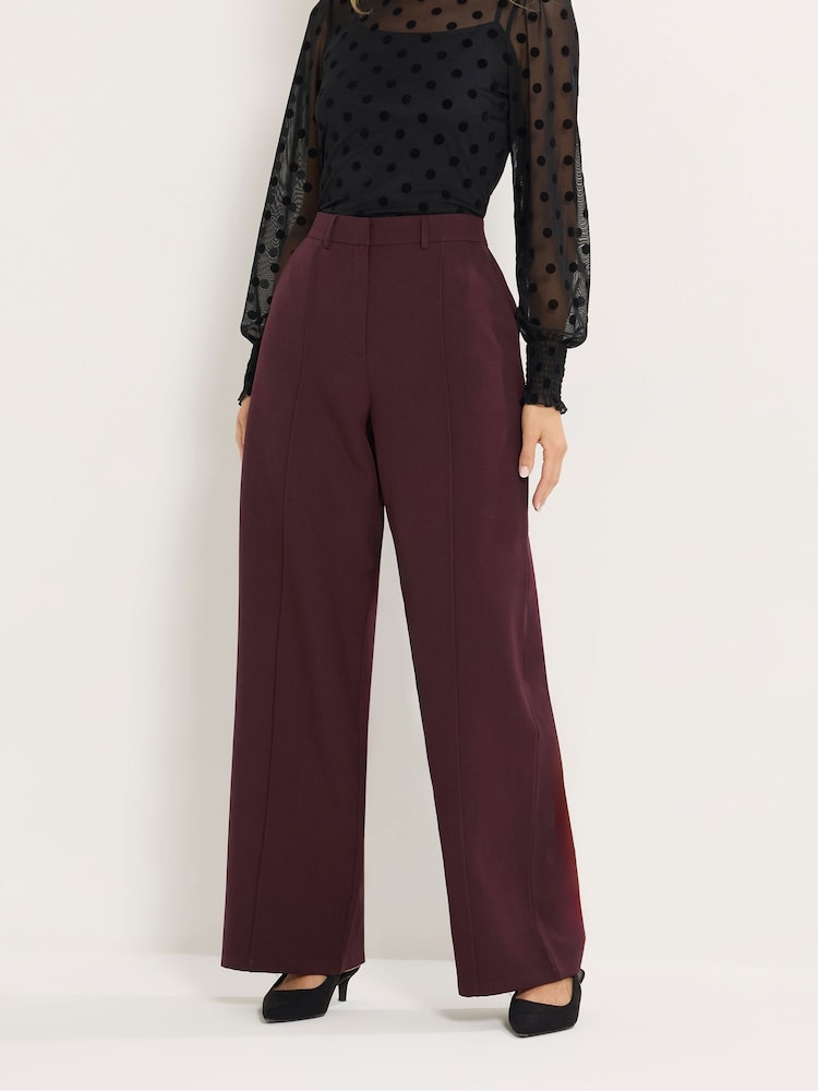 بنفسجي - بنطلون برجل واسعة من Long Tall Sally - صورة 2 من 5 بنفسجي - بنطلون برجل واسعة من Long Tall Sally - صورة 2 من 5