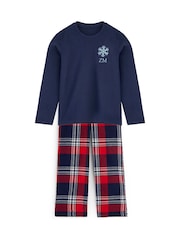 Personalised Kids Embroidered Snowflake Family Pyjamas by Stitch Style - Image 1 of 6