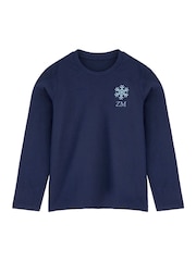 Personalised Kids Embroidered Snowflake Family Pyjamas by Stitch Style - Image 2 of 6