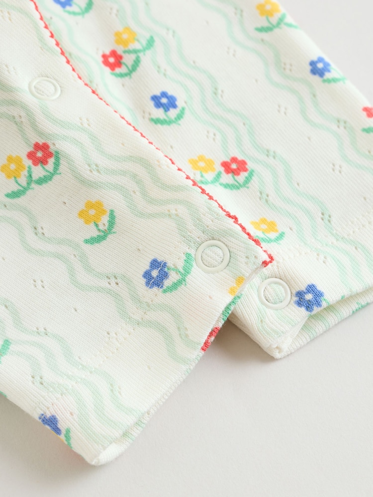 Red/White/Navy Baby Sleepsuits 3 Pack (0mths-3yrs) - Image 12 of 12