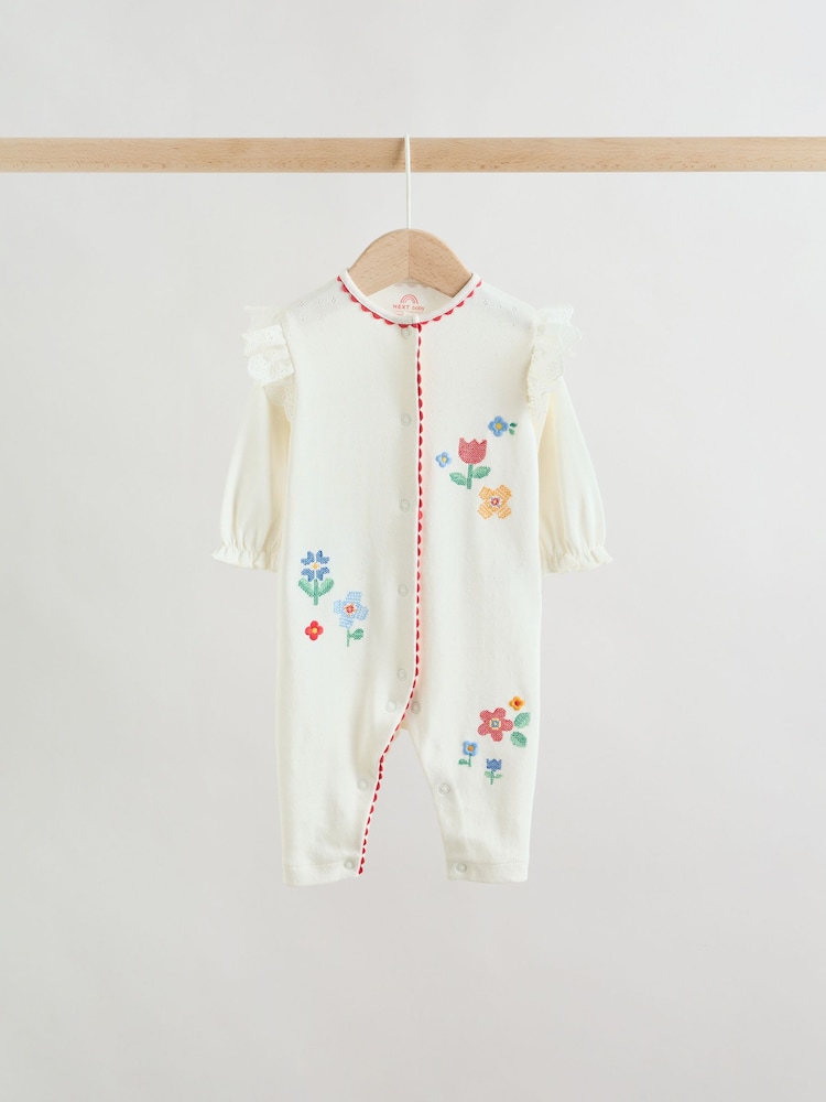 Red/White/Navy Baby Sleepsuits 3 Pack (0mths-3yrs) - Image 2 of 12