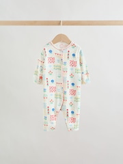 Red/White/Navy Baby Sleepsuits 3 Pack (0mths-3yrs) - Image 4 of 12