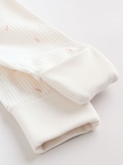 Pink Two Way Zip Baby Sleepsuits 3 Pack (0mths-3yrs) - Image 16 of 17