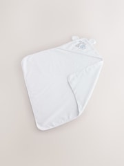 White Safari Animals Hooded Baby Towel - Image 5 of 5