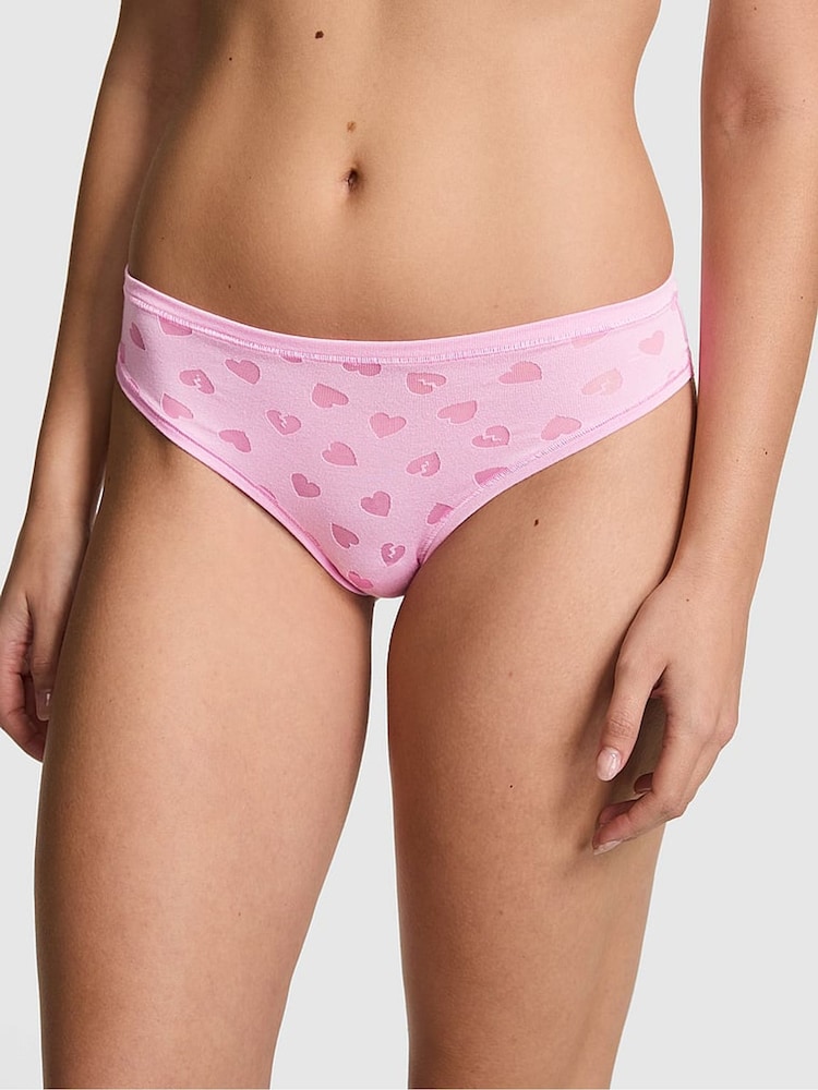 Victoria's Secret Pink Pink Lollipop Cheeky Cotton Knickers - Image 1 of 2