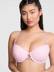 Victoria's Secret Pink Pink Tulip Balcony Valentine's Charm Lace Bra - Image 1 of 3
