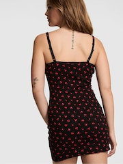 Victoria's Secret Pink Black Cherries Pointelle Slip Dress - Image 2 of 3