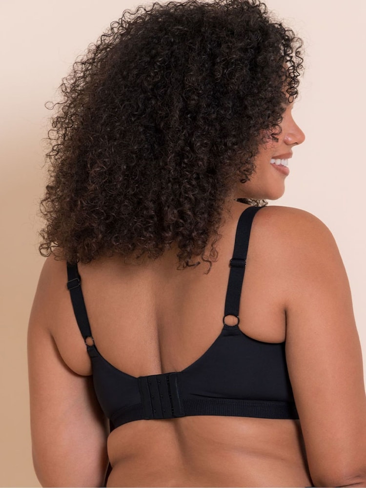Curvy Kate Zen Non-Wired Black Bralette - Image 2 of 4 Curvy Kate Zen Non-Wired Black Bralette - Image 2 of 4
