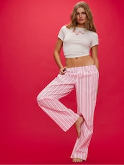 Victoria's Secret Pink Pink Tulip Stripe Long Pyjama Bottoms - Image 3 of 3