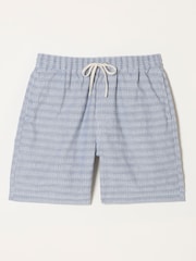 FatFace Ladram Blue Texture Stripe Shorts - Image 7 of 7