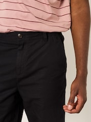 FatFace Salcombe Washed Black Linen Cotton Shorts - Image 4 of 7