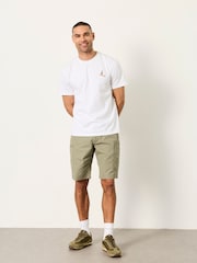 FatFace Burley Green Haze Lightweight Cargo Shorts - Image 3 of 6
