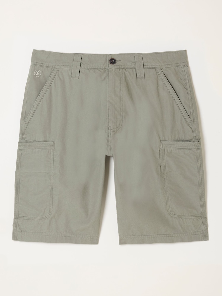 FatFace Burley Green Haze Lightweight Cargo Shorts - Image 6 of 6