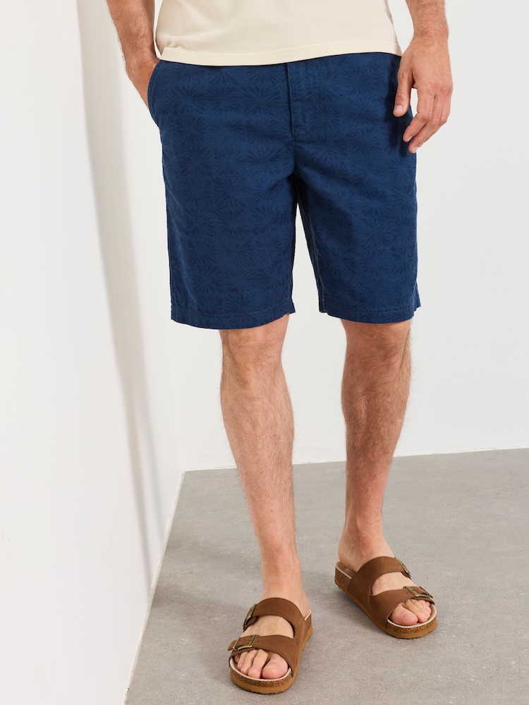 FatFace Blue Salcombe Tile Print Shorts - Image 1 of 7