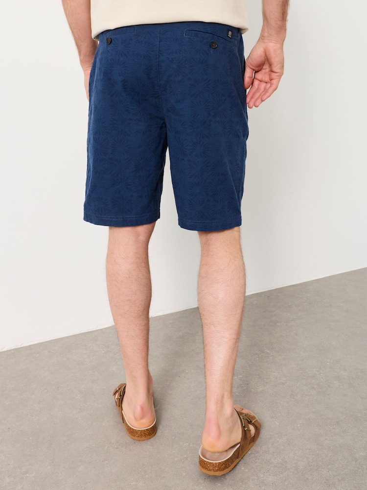 FatFace Blue Salcombe Tile Print Shorts - Image 2 of 7