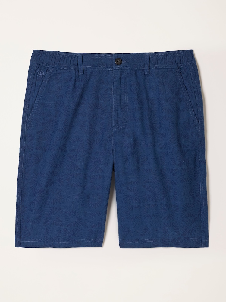 FatFace Blue Salcombe Tile Print Shorts - Image 7 of 7
