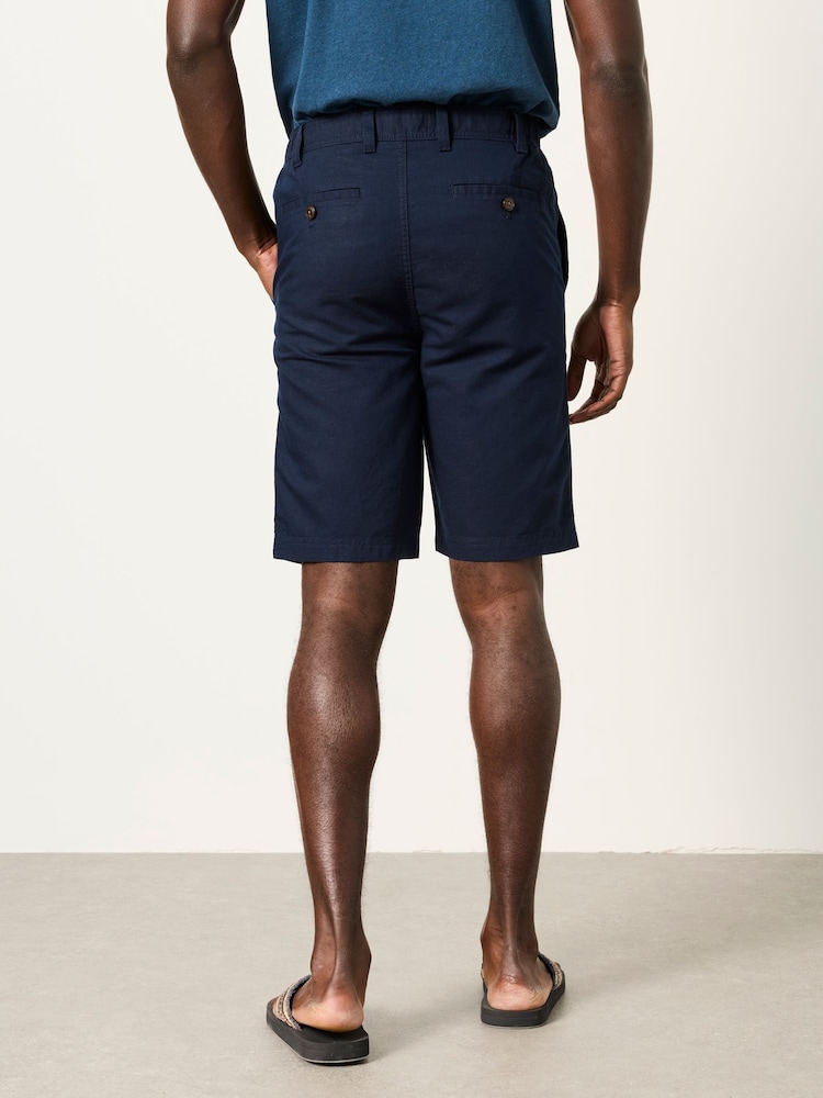 FatFace Salcombe Navy Linen Cotton Shorts - Image 2 of 6 FatFace Salcombe Navy Linen Cotton Shorts - Image 2 of 6