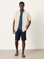 FatFace Salcombe Navy Linen Cotton Shorts - Image 5 of 6