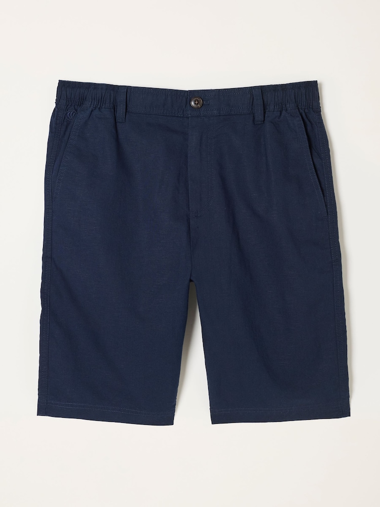 FatFace Salcombe Navy Linen Cotton Shorts - Image 6 of 6 FatFace Salcombe Navy Linen Cotton Shorts - Image 6 of 6