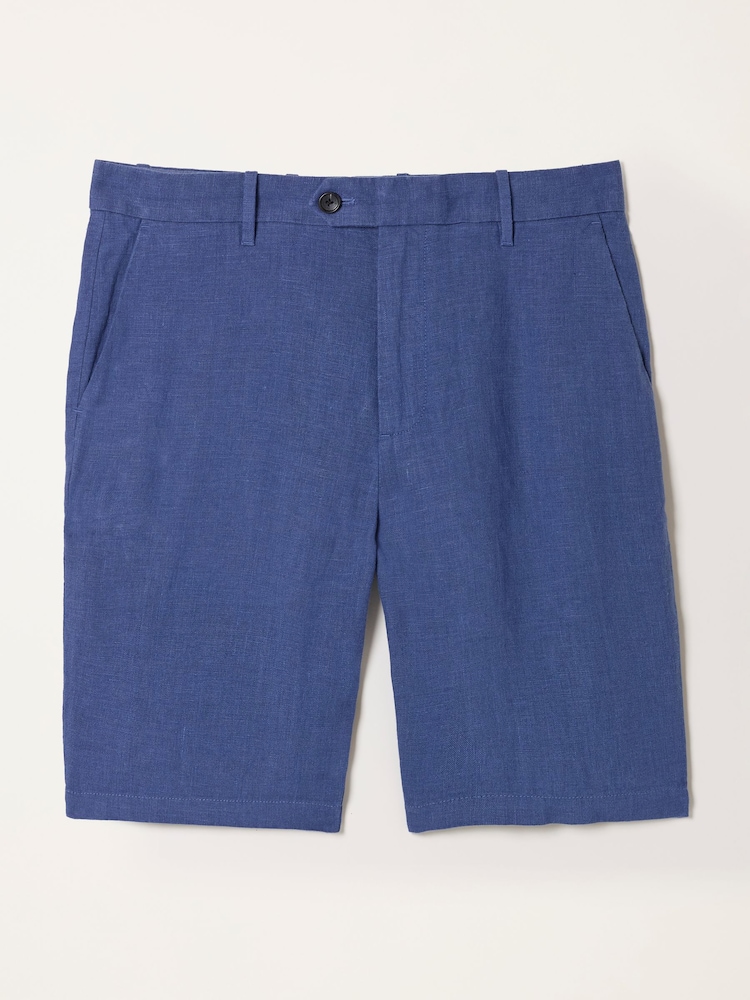 FatFace French Navy Bosbury Linen Chino Shorts - Image 1 of 1