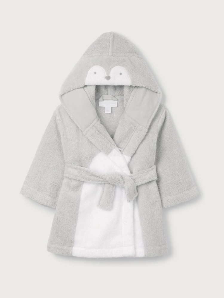 رمادي - روب بتصميم Snowy Penguin من The White Company - صورة 2 من 2 رمادي - روب بتصميم Snowy Penguin من The White Company - صورة 2 من 2