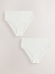 Cream High Waist High Leg Ultimate Comfort Knickers 2 Pack - Image 1 of 5