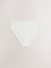 Cream High Waist High Leg Ultimate Comfort Knickers 2 Pack - Image 2 of 5