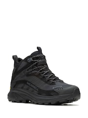 Merrell Black Moab Speed 2 Mid GORE-TEX Hiking Boots - Image 2 of 4
