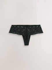 Black/Pink/White Hipster Thong Lace Knickers 3 Pack - Image 7 of 11