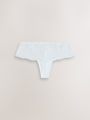 Black/Pink/White Hipster Thong Lace Knickers 3 Pack - Image 9 of 11