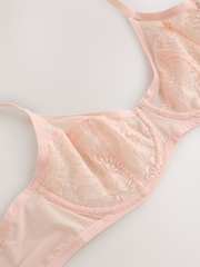 Black/Pink/White Non Pad Full Cup Lace Bras 3 Pack - Image 13 of 14