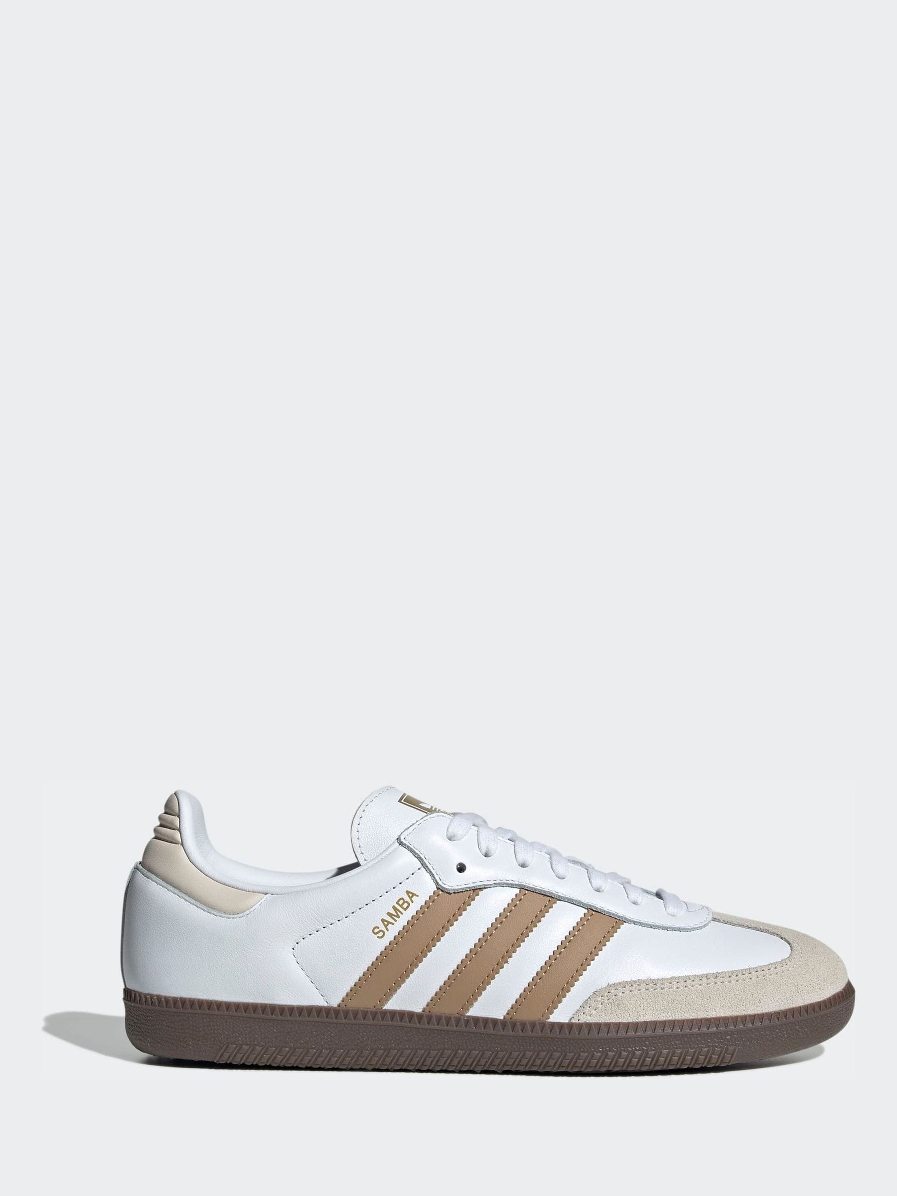 Buy adidas Originals White/Beige Samba OG Trainers from Next Romania