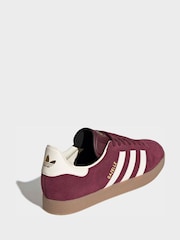 adidas Originals Burgundy Gazelle Trainers - Image 3 of 9