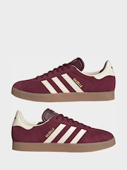 adidas Originals Burgundy Gazelle Trainers - Image 5 of 9