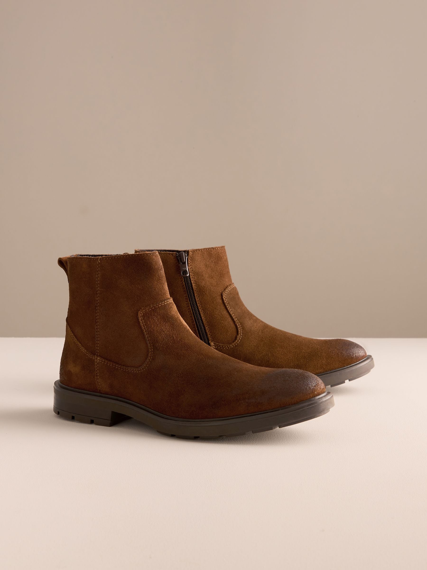 Buy Brown Zip-Up Suede Chelsea Boots from Next South Africa