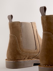 Stone Stitchdown Chelsea Boots - Image 4 of 7