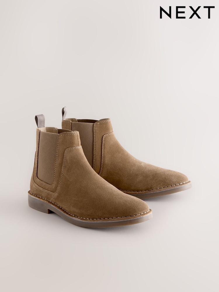 Stone Stitchdown Chelsea Boots - Image 7 of 7