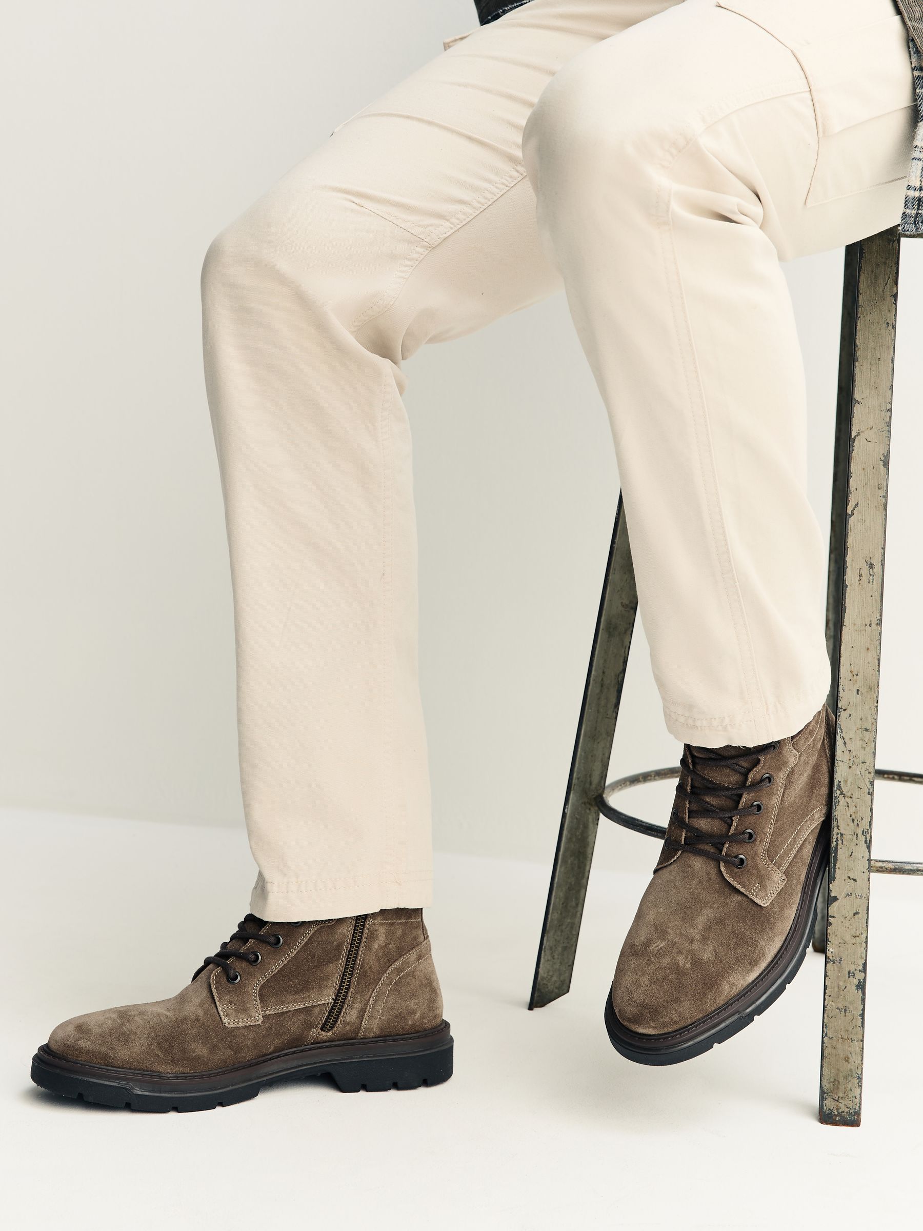 Buy Mink Brown Tall Leather Zip-Up Boots from the Next UK online shop