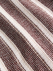 Chocolate Brown Short Sleeve Textured Stripe Shirt and Shorts Set (3-16yrs) - Image 6 of 8